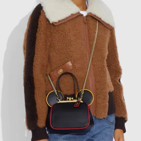 NWT COACH DISNEY MICKEY MOUSE X KEITH HARING CROSSBODY HANDBAG DESIGNER - Picture 5 of 6